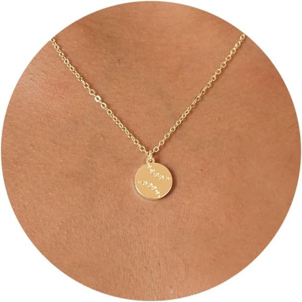 ⚡14k Gold Plated Necklace for Women Boots Bow Sun Moon Horse Evil Eye Conch
